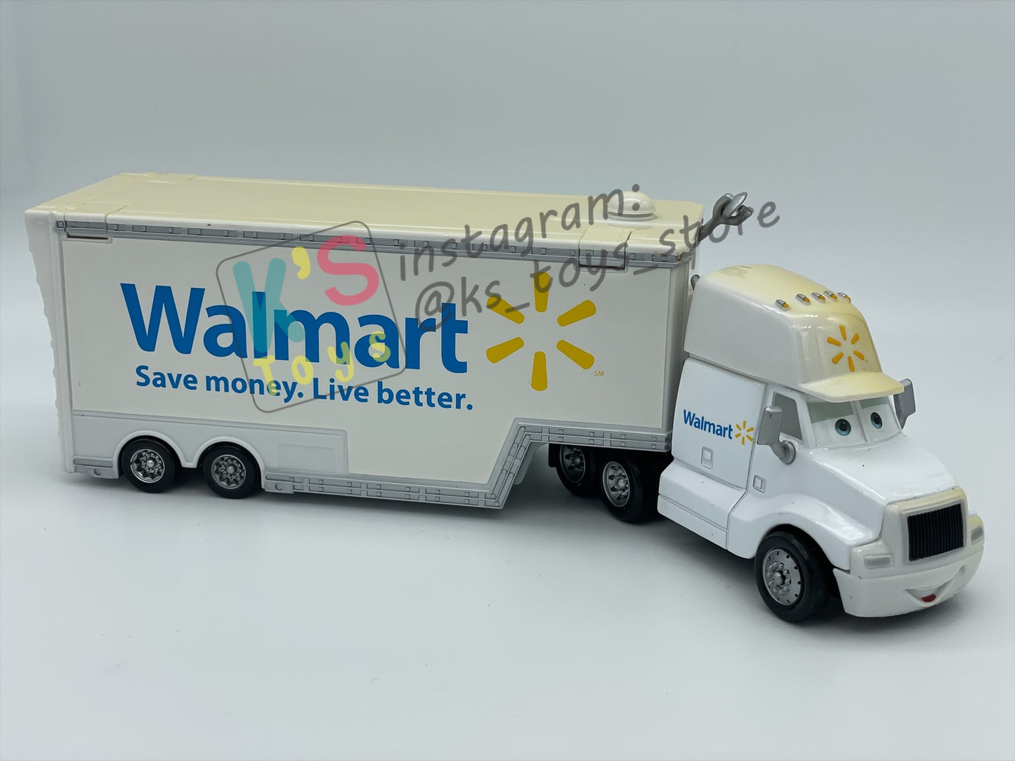 PRE-OWNED / LOOSE HAULER DISNEY PIXAR CARS BY MATTEL, WALLY THE WALLMART HAULER,  IN GOOD CONDITION - PLEASE READ DESCRIPTION!!!!!!!!!!