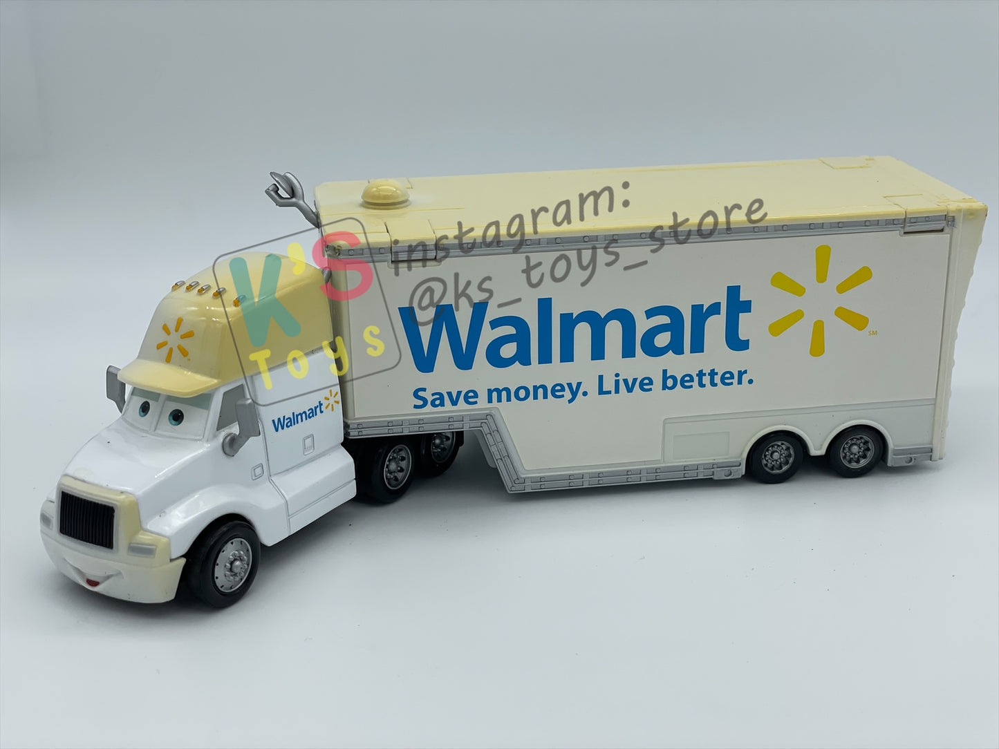 PRE-OWNED / LOOSE HAULER DISNEY PIXAR CARS BY MATTEL, WALLY THE WALLMART HAULER,  IN GOOD CONDITION - PLEASE READ DESCRIPTION!!!!!!!!!!