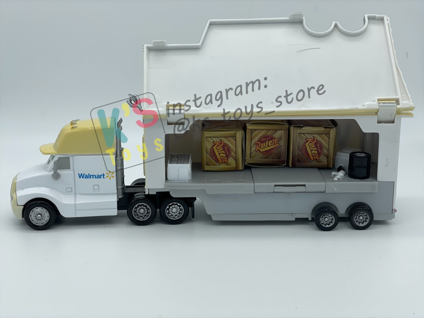 PRE-OWNED / LOOSE HAULER DISNEY PIXAR CARS BY MATTEL, WALLY THE WALLMART HAULER,  IN GOOD CONDITION - PLEASE READ DESCRIPTION!!!!!!!!!!