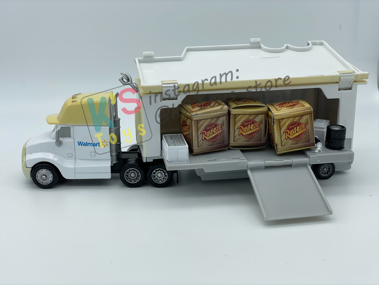 PRE-OWNED / LOOSE HAULER DISNEY PIXAR CARS BY MATTEL, WALLY THE WALLMART HAULER,  IN GOOD CONDITION - PLEASE READ DESCRIPTION!!!!!!!!!!