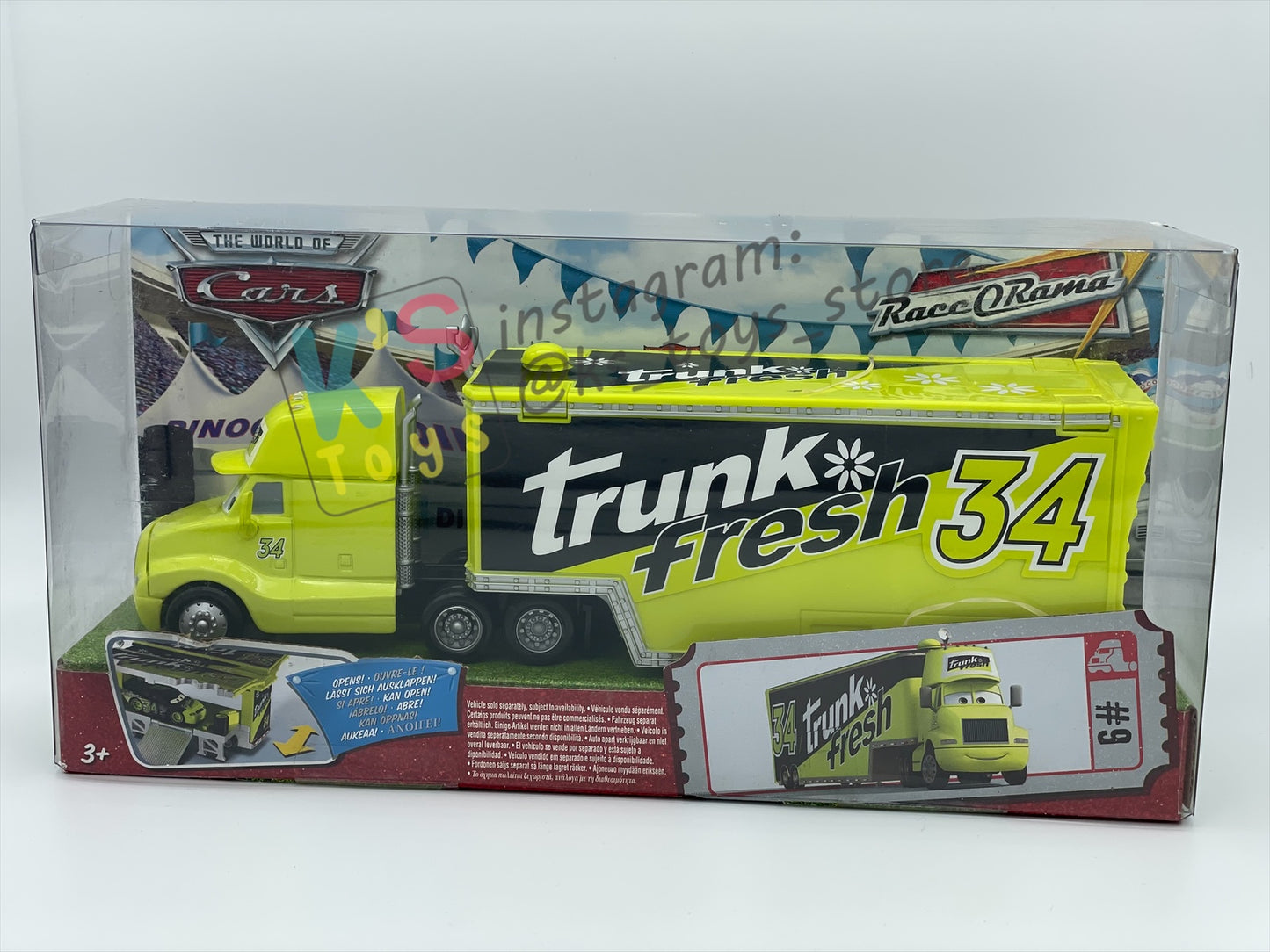 Hauler Disney Pixar Cars by Mattel, Trunk Fresh Hauler 34 - BNIP