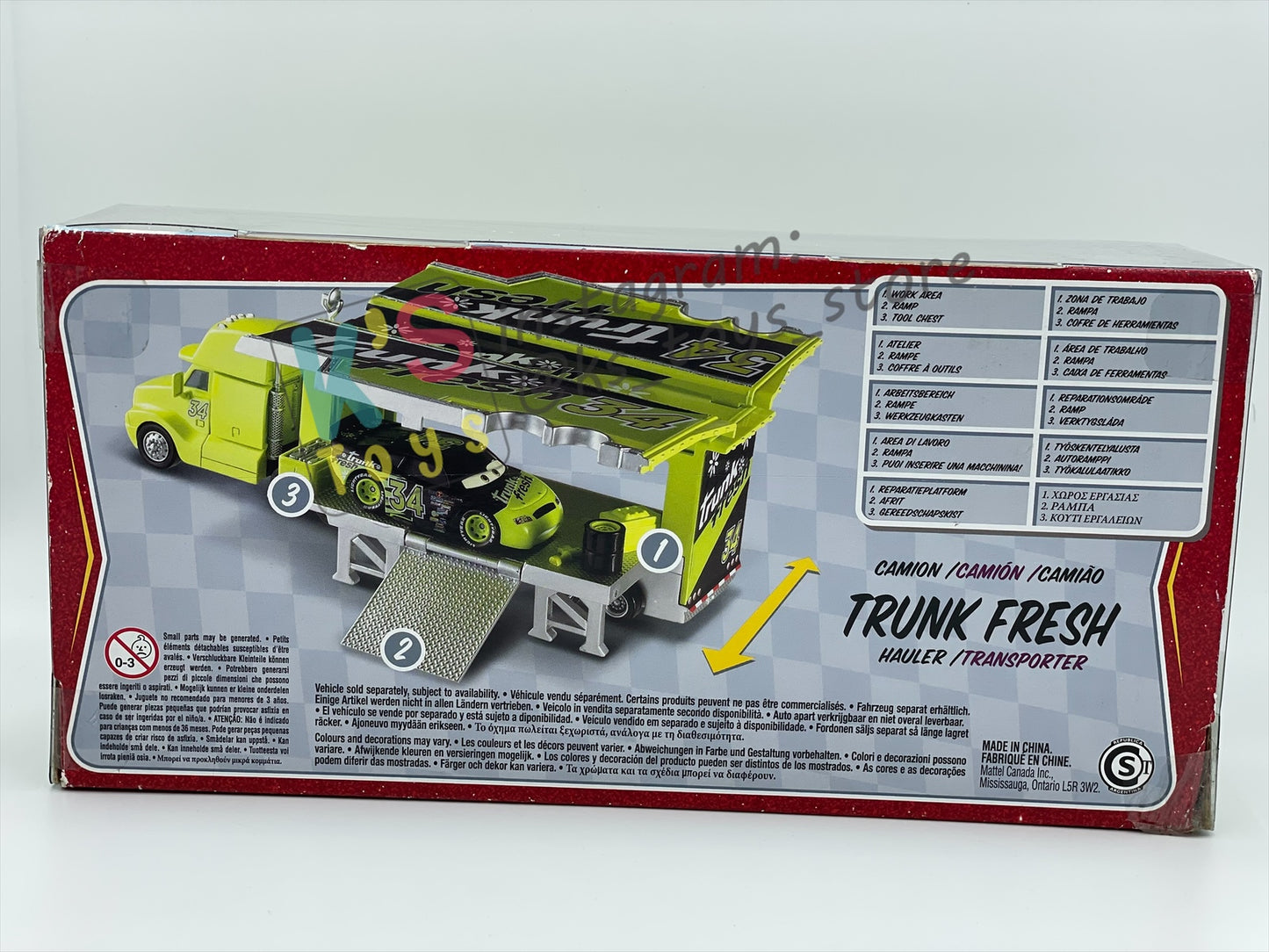 Hauler Disney Pixar Cars by Mattel, Trunk Fresh Hauler 34 - BNIP