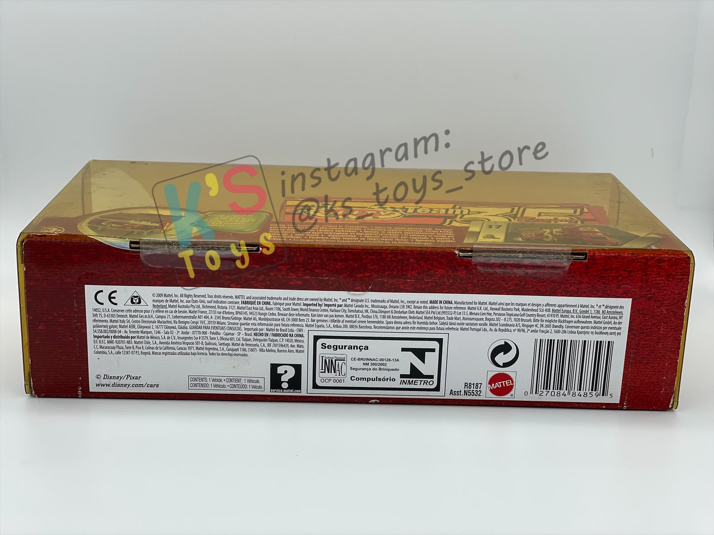 Hauler Disney Pixar Cars by Mattel, Shifty Drug team 35 Hauler - BLISTER CRACKED AND YELLOWING