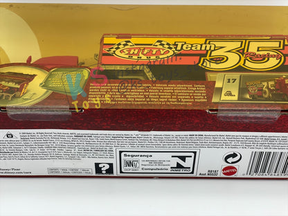 Hauler Disney Pixar Cars by Mattel, Shifty Drug team 35 Hauler - BLISTER CRACKED AND YELLOWING