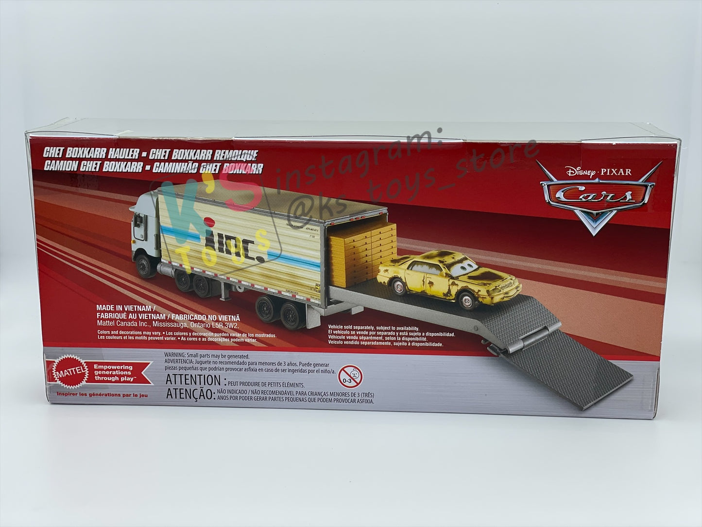 HAULER DISNEY PIXAR CARS BY MATTEL, CHET BOXKARR - 2025 RE-RELEASED - BNIP