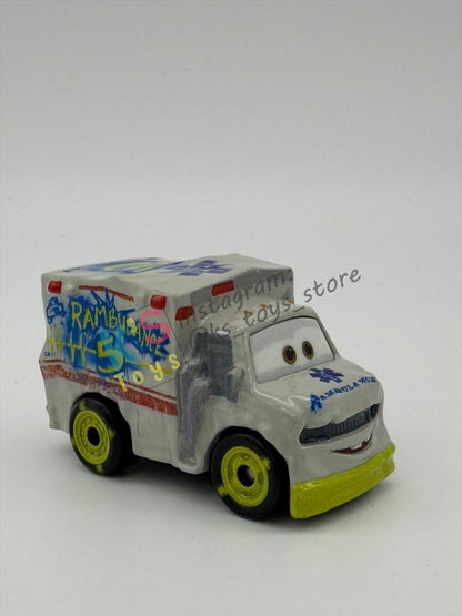 Loose Mini Racers Pixar Disney Cars, DR DAMAGE - in MINT/NEAR MINT Condition