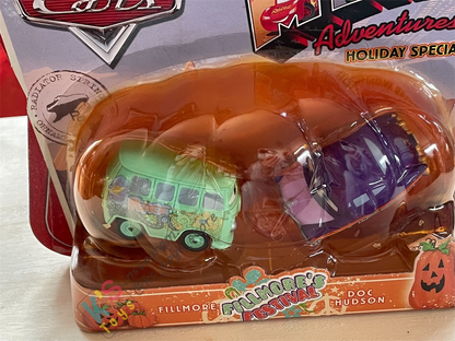 Mini Adventures Special Holiday 2 pack, Disney Pixar Cars - Fillmore and Doc Hudson - Fillmore's Festival - BNIP