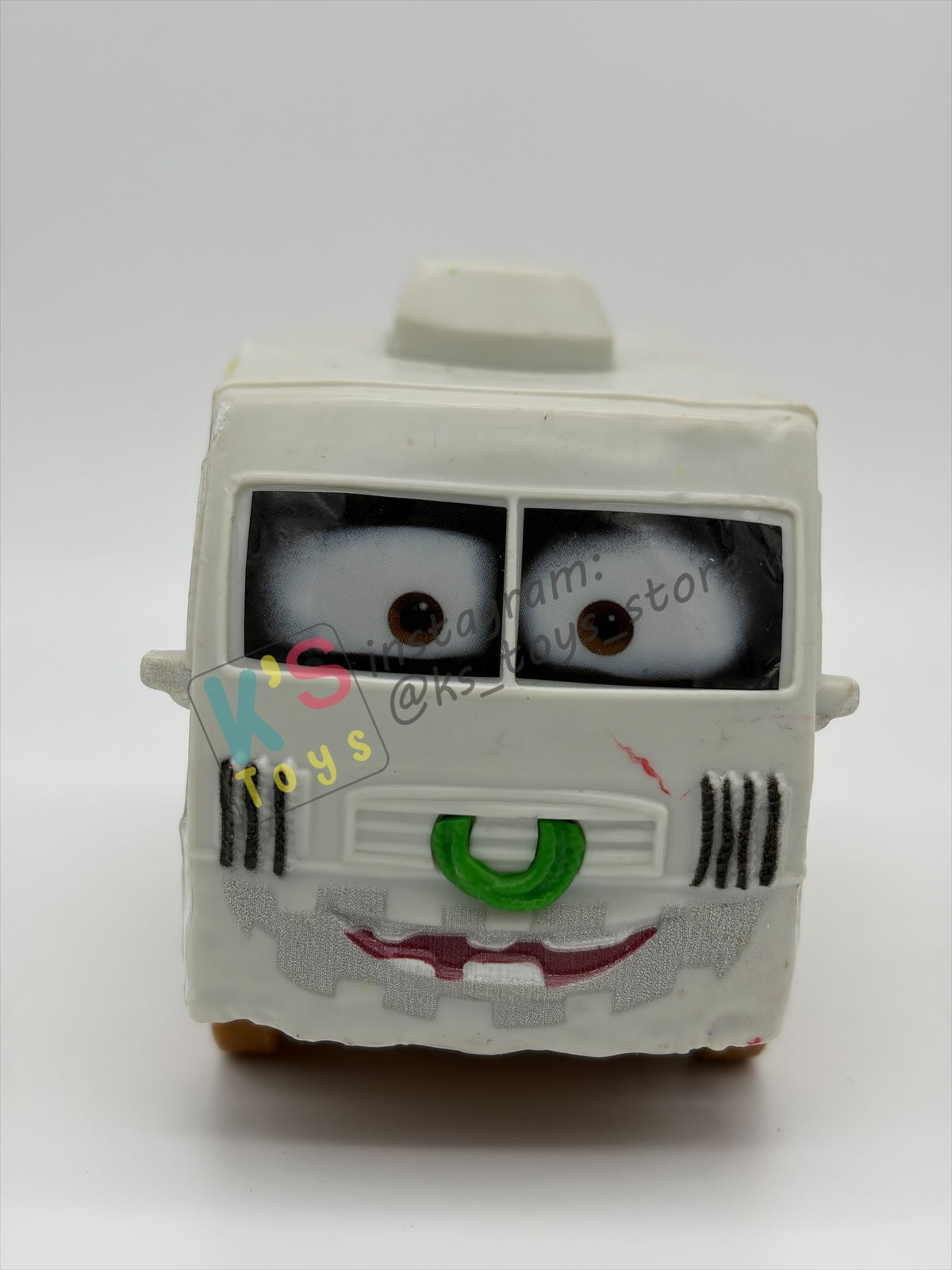 PRE-OWNED / LOOSE DISNEY PIXAR CARS - "ARVY CRASHER 8" THUNDER HOLLOW SERIES - GOOD CONDITION - READ DESCRIPTION!!!!!!