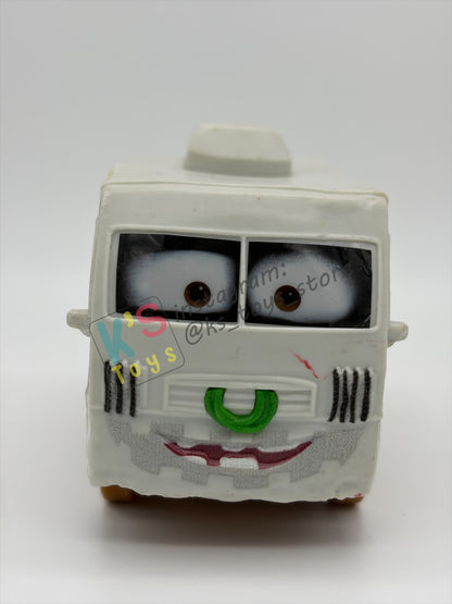 PRE-OWNED / LOOSE DISNEY PIXAR CARS - "ARVY CRASHER 8" THUNDER HOLLOW SERIES - GOOD CONDITION - READ DESCRIPTION!!!!!!