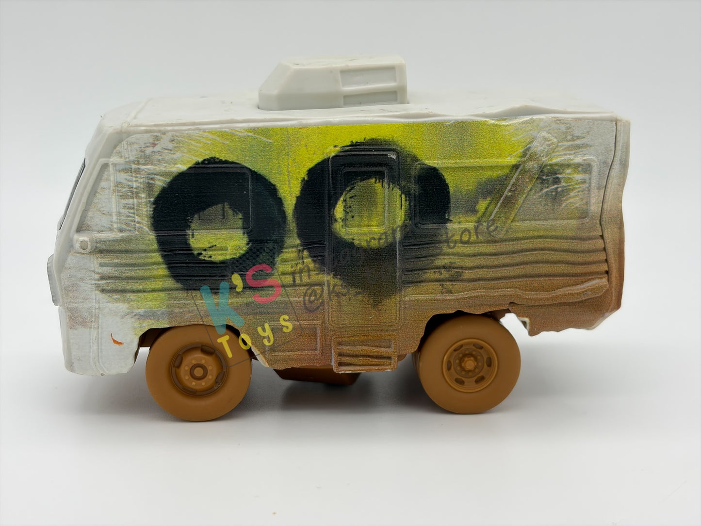 PRE-OWNED / LOOSE DISNEY PIXAR CARS - "ARVY CRASHER 8" THUNDER HOLLOW SERIES - GOOD CONDITION - READ DESCRIPTION!!!!!!