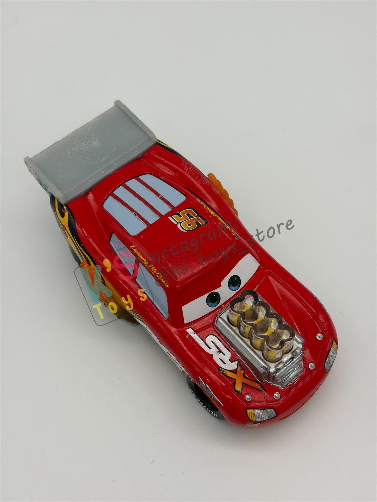 PRE-OWNED / LOOSE DISNEY PIXAR CARS - "DRAG RACING LIGHTNING MCQUEEN" DRAG RACING SERIES - GOOD CONDITION - READ DESCRIPTION!!!!!!
