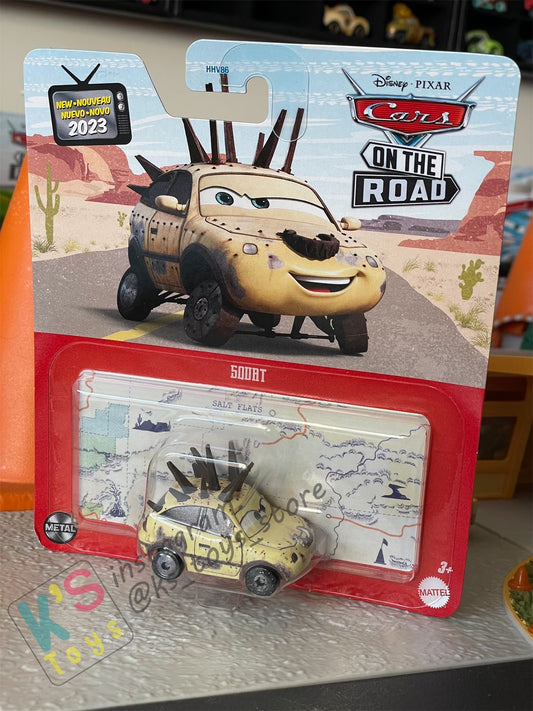 DISNEY PIXAR CARS BY MATTEL - "SQUAT" CARS ON THE ROAD - 2023 NEW RELEASE - BNIP
