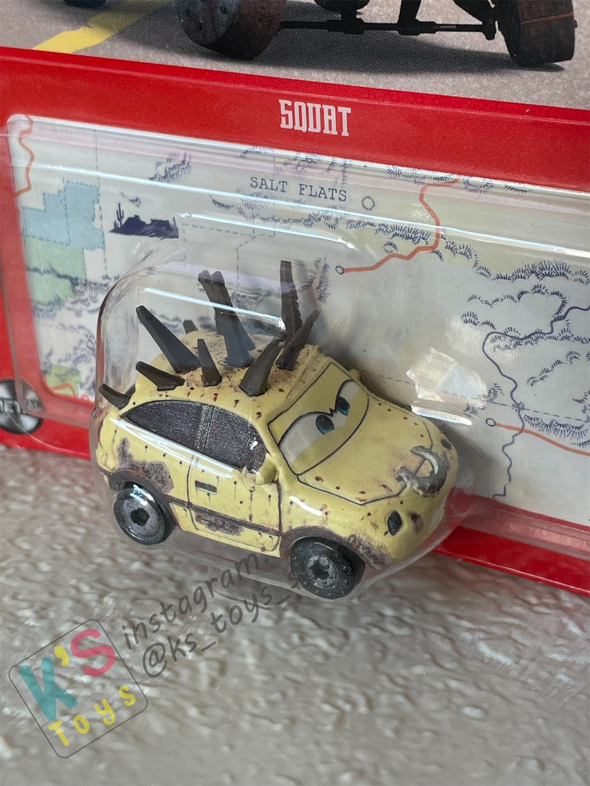 DISNEY PIXAR CARS BY MATTEL - "SQUAT" CARS ON THE ROAD - 2023 NEW RELEASE - BNIP