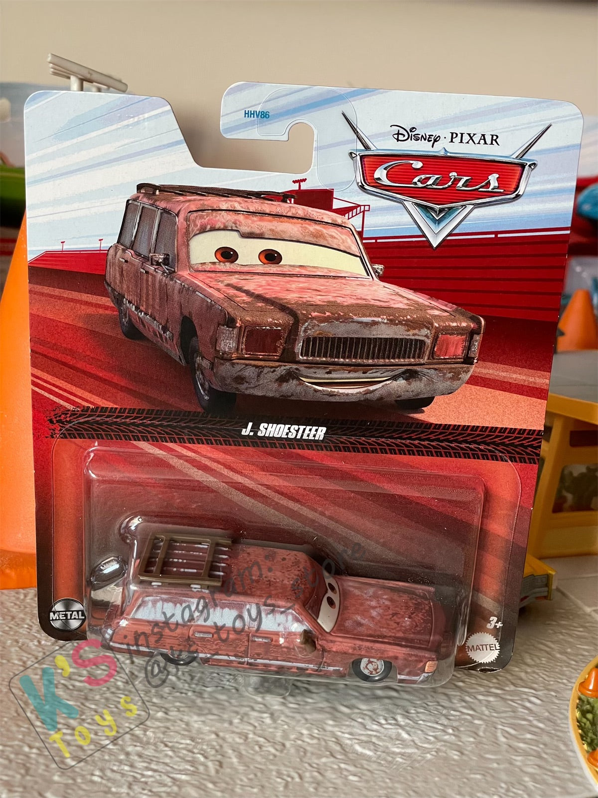 DISNEY PIXAR CARS BY MATTEL, JAY SHOESTEER (J.SHOESTEER) - 2023 RE-RELEASED - BNIP