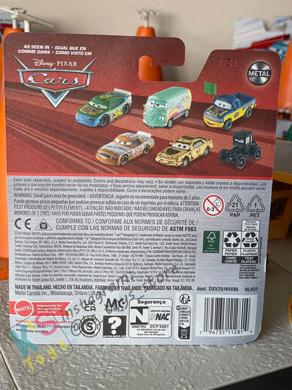 DISNEY PIXAR CARS BY MATTEL, JAY SHOESTEER (J.SHOESTEER) - 2023 RE-RELEASED - BNIP