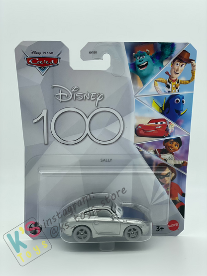 DISNEY PIXAR CARS BY MATTEL - "SILVER SALLY" 100 YEARS DISNEY ANNIVERSARY 2023 NEW RELEASE - BNIP