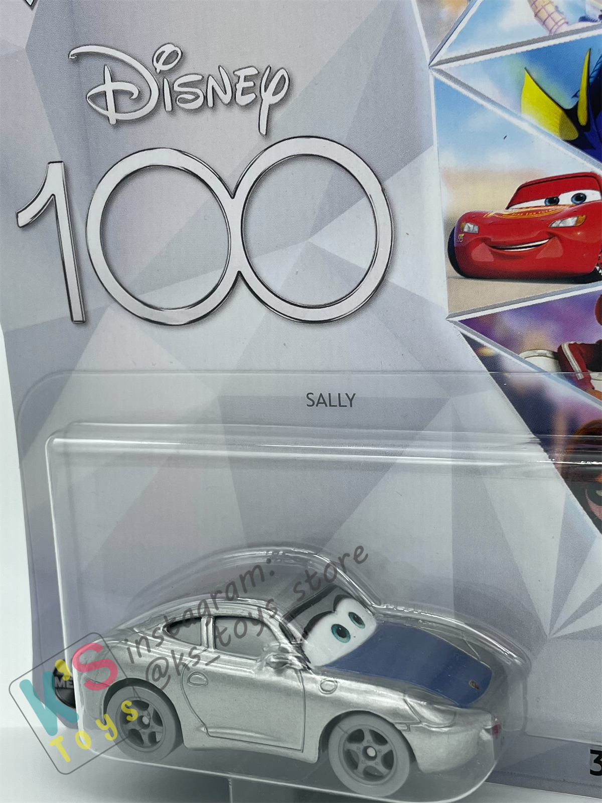 DISNEY PIXAR CARS BY MATTEL - "SILVER SALLY" 100 YEARS DISNEY ANNIVERSARY 2023 NEW RELEASE - BNIP