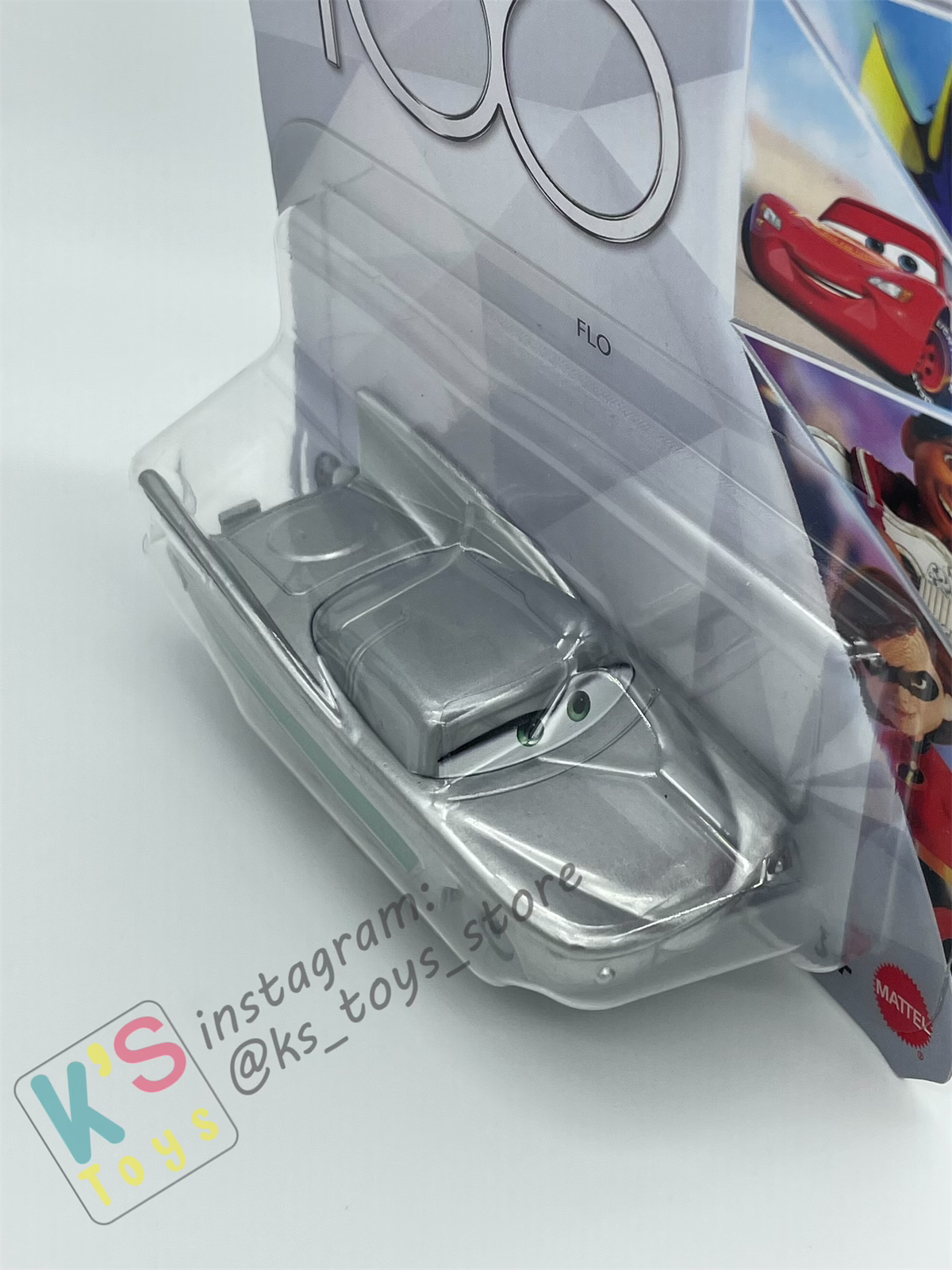 DISNEY PIXAR CARS BY MATTEL, SILVER FLO EXCLUSIVE DISNEY 100 YEARS - 2023 NEW RELEASE - BNIP