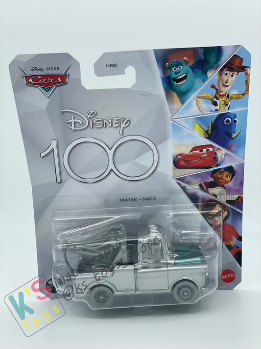 DISNEY PIXAR CARS BY MATTEL - "SILVER MATER" 100 YEARS DISNEY ANNIVERSARY 2023 NEW RELEASE - BNIP