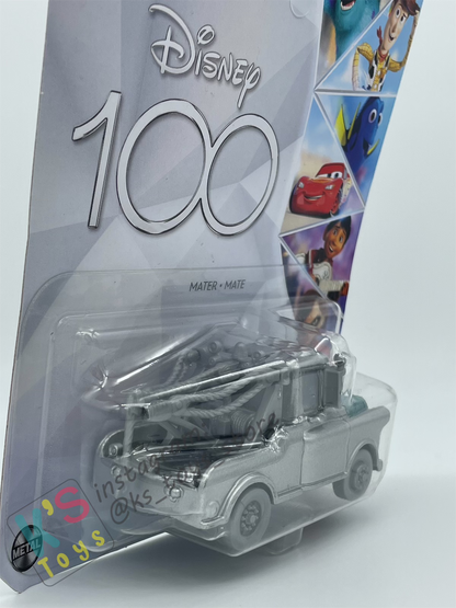 DISNEY PIXAR CARS BY MATTEL - "SILVER MATER" 100 YEARS DISNEY ANNIVERSARY 2023 NEW RELEASE - BNIP