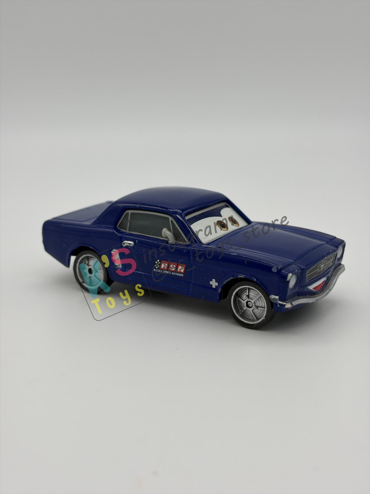 PRE-OWNED / LOOSE DISNEY PIXAR CARS - "BRENT MUSTANGBURGER" CARS 2 SERIES - PLAYED IN GOOD CONDITION