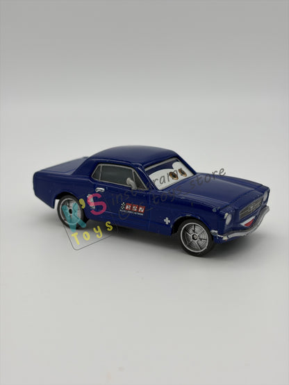 PRE-OWNED / LOOSE DISNEY PIXAR CARS - "BRENT MUSTANGBURGER" CARS 2 SERIES - PLAYED IN GOOD CONDITION
