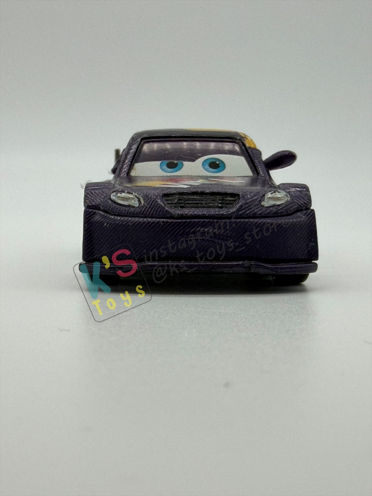FREE ITEM!!! PRE-OWNED / LOOSE DISNEY PIXAR CARS BY MATTEL - "MAX SCHNELLS" - CARS 2 SERIES - PLAYED CONDITION - READ DESCRIPTION!!!!!!!!!!!