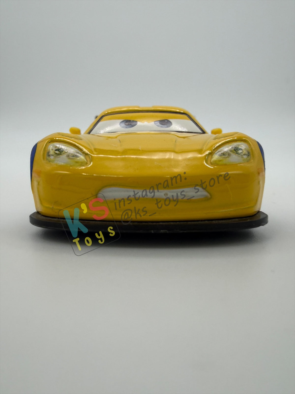 PRE-OWNED / LOOSE DISNEY PIXAR CARS BY MATTEL - "JEFF GORVETTE" - CARS 2 SERIES - NEAR MINT CONDITION - READ DESCRIPTION!!!!!!!!!!!