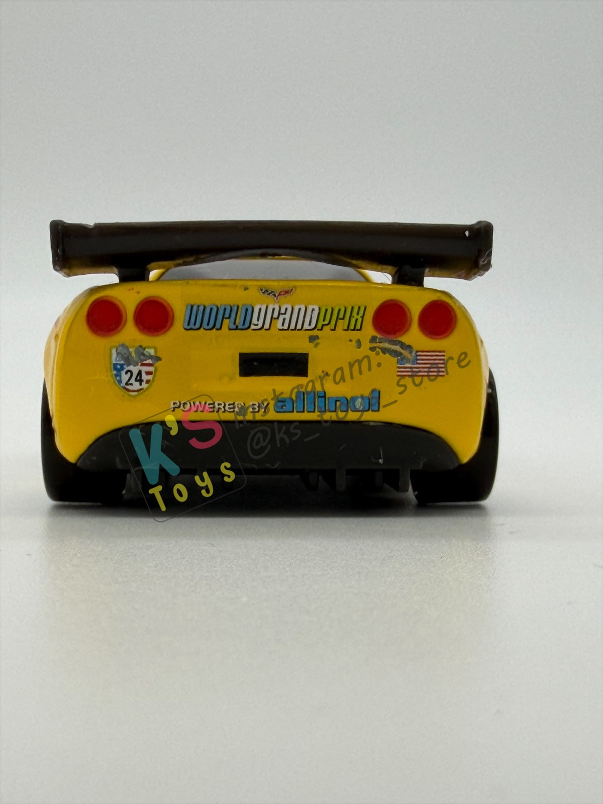 PRE-OWNED / LOOSE DISNEY PIXAR CARS BY MATTEL - "JEFF GORVETTE" - CARS 2 SERIES - NEAR MINT CONDITION - READ DESCRIPTION!!!!!!!!!!!