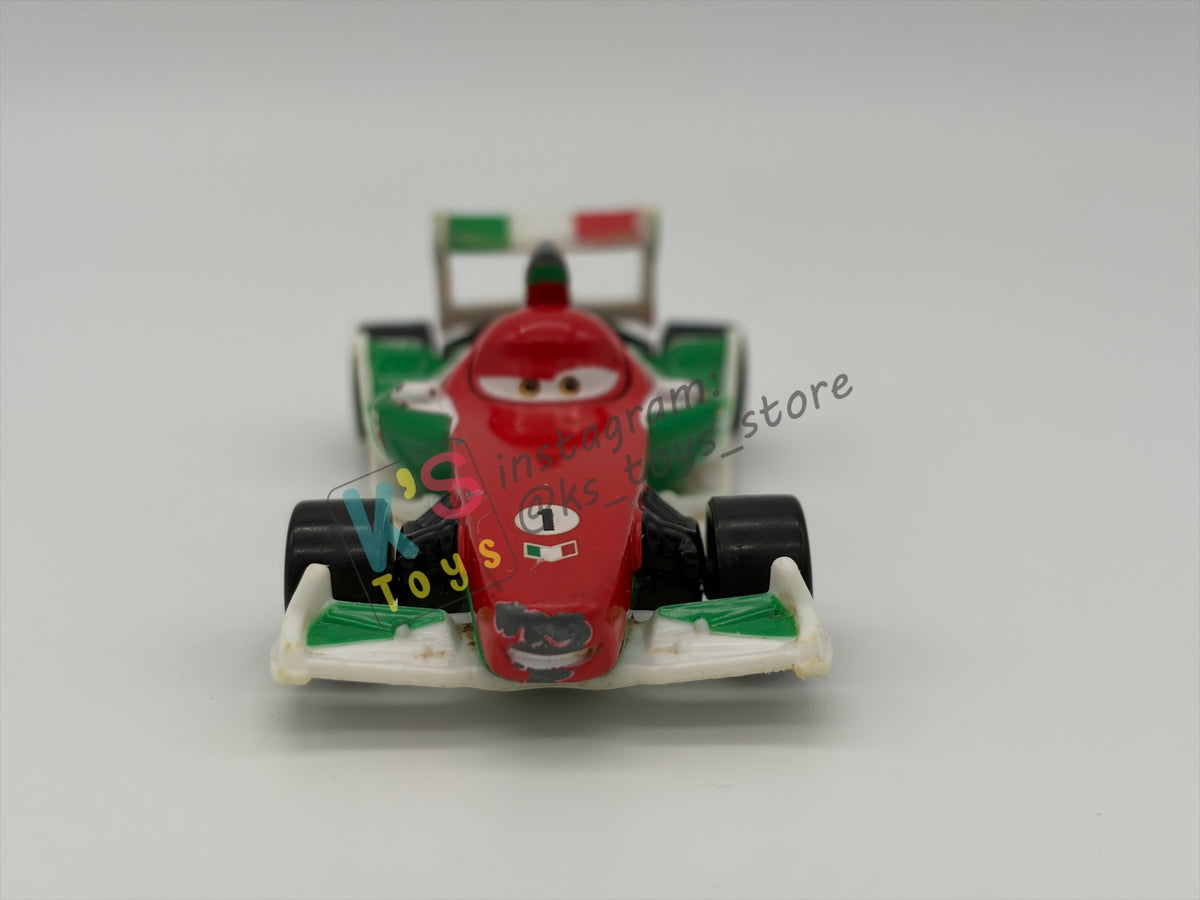 PRE-OWNED / LOOSE DISNEY PIXAR CARS - "FRANCESCO BERNOULLI" - CARS 2 - PLAYED CONDITION