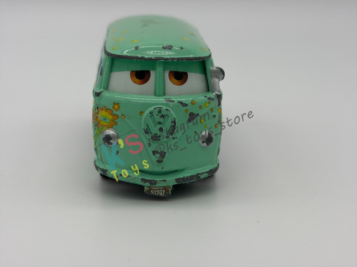 PRE-OWNED / LOOSE DISNEY PIXAR CARS - "RACE TEAM FILLMORE" CARS 2 SERIES - PLAYED CONDITION - READ DESCRIPTION!!!!!!!!!!