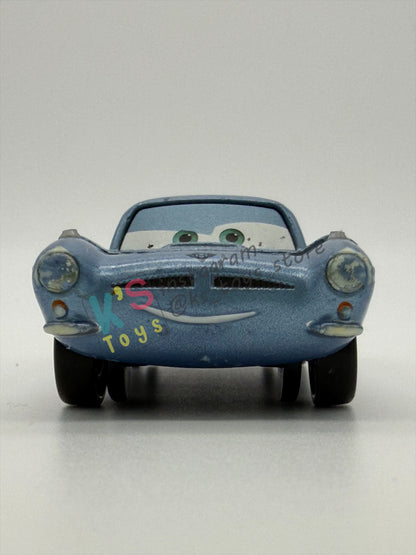 FREE ITEM!!! PRE-OWNED / LOOSE DISNEY PIXAR CARS - "FINN MCMISSILE" CARS 2 SERIES - MISSING / BROKEN BOTH SIDE MIRRORS BUT IN GOOD CONDITION