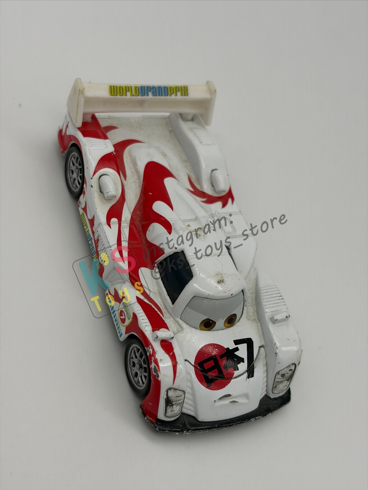 PRE-OWNED / LOOSE DISNEY PIXAR CARS BY MATTEL - "SHU TODOROKI" - CARS 2 SERIES - GOOD CONDITION - READ DESCRIPTION!!!!!!!!!!
