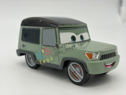DISNEY STORE OF DISNEY PIXAR CARS 1:43 - MILEX AXLEROD - CARS 2 SERIES - PRE-OWNED IN GOOD CONDITION