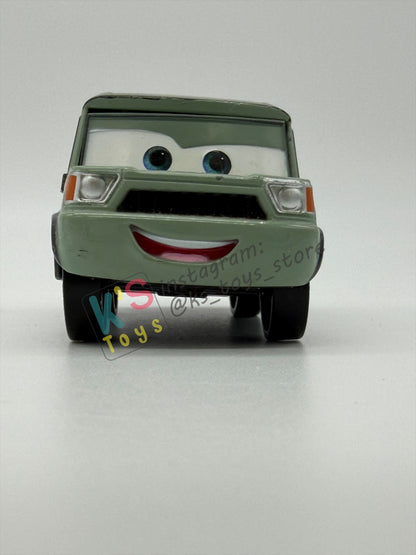 DISNEY STORE OF DISNEY PIXAR CARS 1:43 - MILEX AXLEROD - CARS 2 SERIES - PRE-OWNED IN GOOD CONDITION