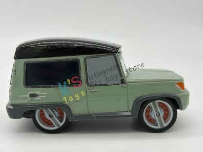 DISNEY STORE OF DISNEY PIXAR CARS 1:43 - MILEX AXLEROD - CARS 2 SERIES - PRE-OWNED IN GOOD CONDITION