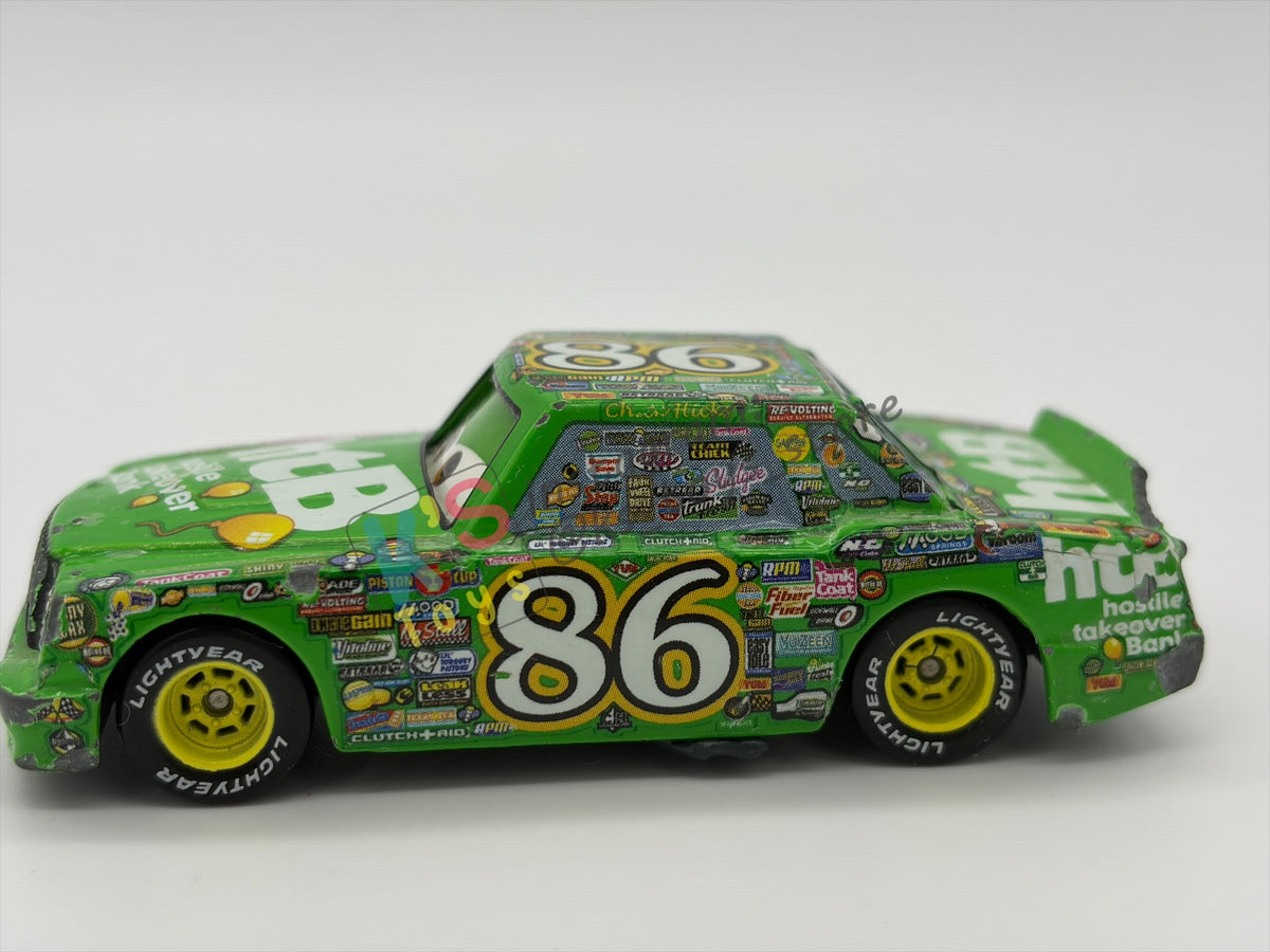 FREE ITEM!!! PRE-OWNED / LOOSE DISNEY PIXAR CARS - "CHICK HICKS" CARS SERIES - MISSING/BROKEN PART