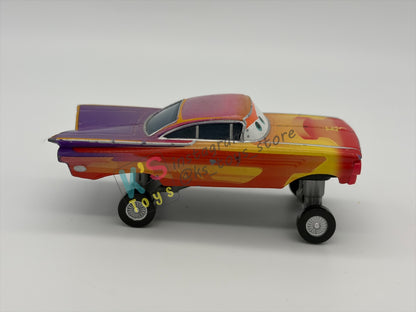 PRE-OWNED / LOOSE DISNEY PIXAR CARS BY MATTEL, "HYDRAULIC RADIATOR SPRINGS RAMONE" - CARS 2 RS RACE 7 PACK SERIES - GOOD CONDITION - READ DESCRIPTION!!!!!!!!!!!