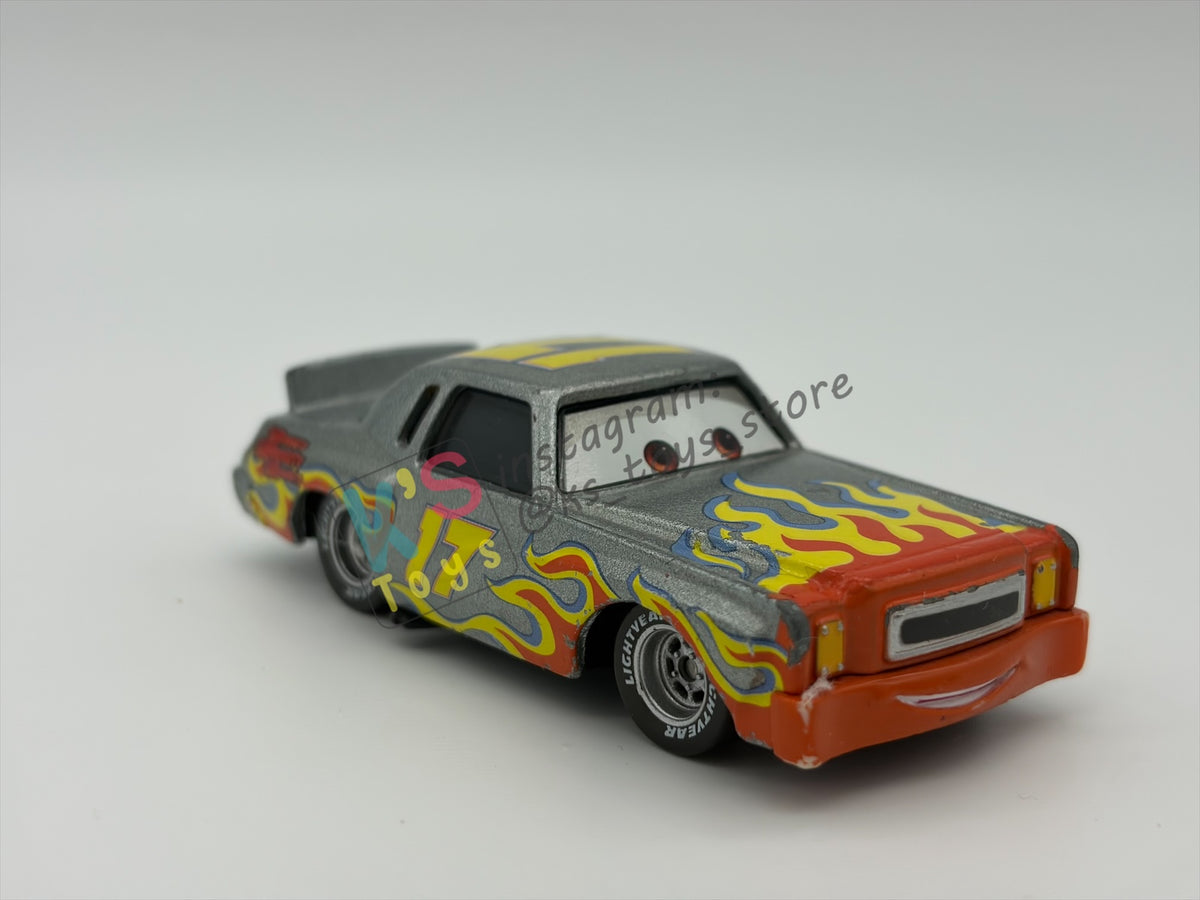 PRE-OWNED / LOOSE DISNEY PIXAR CARS - "DARRELL CARTRIP (CARS 2 VARIANT)" CARS 2 SERIES - GOOD CONDITION