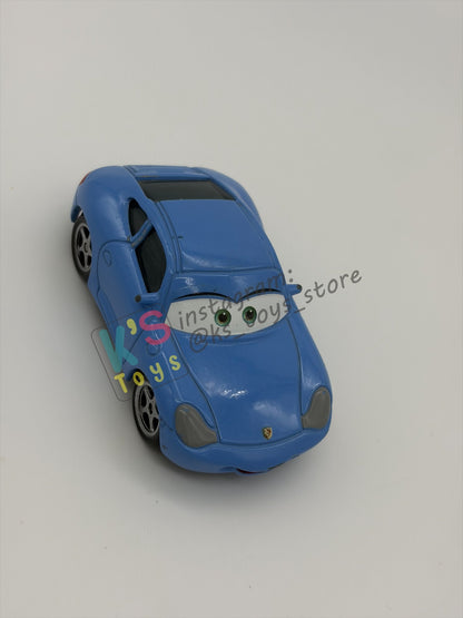 PRE-OWNED / LOOSE DISNEY PIXAR CARS BY MATTEL, "SALLY" - CARS SERIES - GOOD CONDITION - READ DESCRIPTION!!!!!!!!!!!