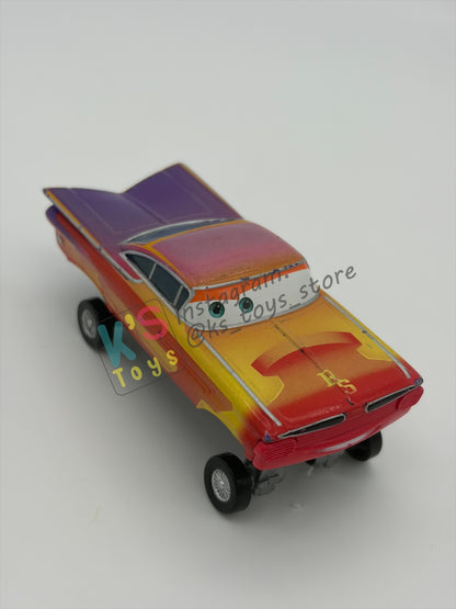 PRE-OWNED / LOOSE DISNEY PIXAR CARS BY MATTEL, "HYDRAULIC RADIATOR SPRINGS RAMONE" - CARS 2 RS RACE 7 PACK SERIES - GOOD CONDITION - READ DESCRIPTION!!!!!!!!!!!