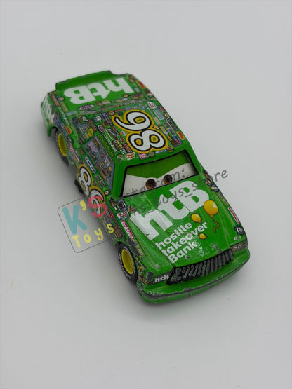 FREE ITEM!!! PRE-OWNED / LOOSE DISNEY PIXAR CARS - "CHICK HICKS" CARS SERIES - MISSING/BROKEN PART