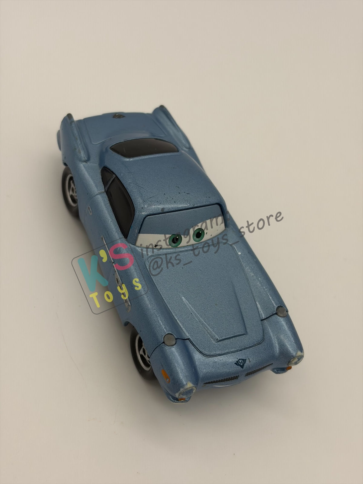 FREE ITEM!!! PRE-OWNED / LOOSE DISNEY PIXAR CARS - "FINN MCMISSILE" CARS 2 SERIES - MISSING / BROKEN BOTH SIDE MIRRORS BUT IN GOOD CONDITION