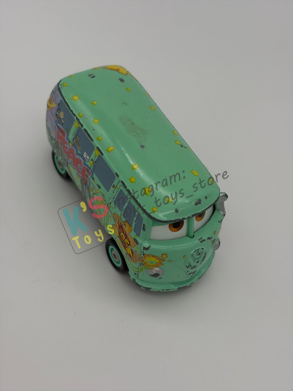 PRE-OWNED / LOOSE DISNEY PIXAR CARS - "RACE TEAM FILLMORE" CARS 2 SERIES - PLAYED CONDITION - READ DESCRIPTION!!!!!!!!!!