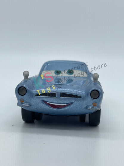 PRE-OWNED / LOOSE DISNEY PIXAR CARS BY MATTEL - "LIGHT & SOUNDS FINN MCMISSILE" - CARS 2 LIGHT & SOUNDS SERIES - GOOD CONDITION - READ DESCRIPTION!!!!!!!!!!!