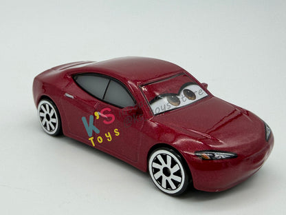 PRE-OWNED / LOOSE DISNEY PIXAR CARS - "NATALIE CERTAIN (VARIANT)" CARS 3 SERIES - MINT / NEAR MINT CONDITION