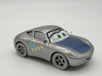 PRE-OWNED / LOOSE DISNEY PIXAR CARS - "SALLY DISNEY 100 YEAR SILVER" DISNEY 100 YEAR SERIES - MINT / NEAR MINT CONDITION