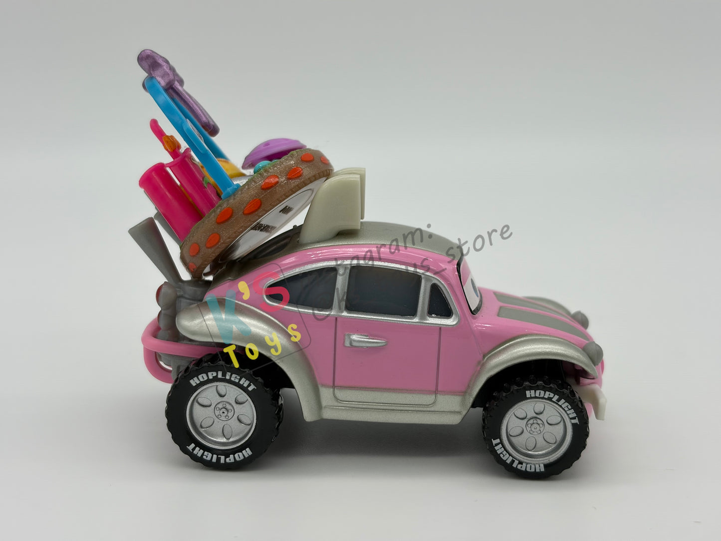 PRE-OWNED / LOOSE DISNEY PIXAR CARS - "EASTER BUGGY WITH BASKET" MATER AND THE EASTER BUGGY SERIES - MINT / NEAR MINT CONDITION