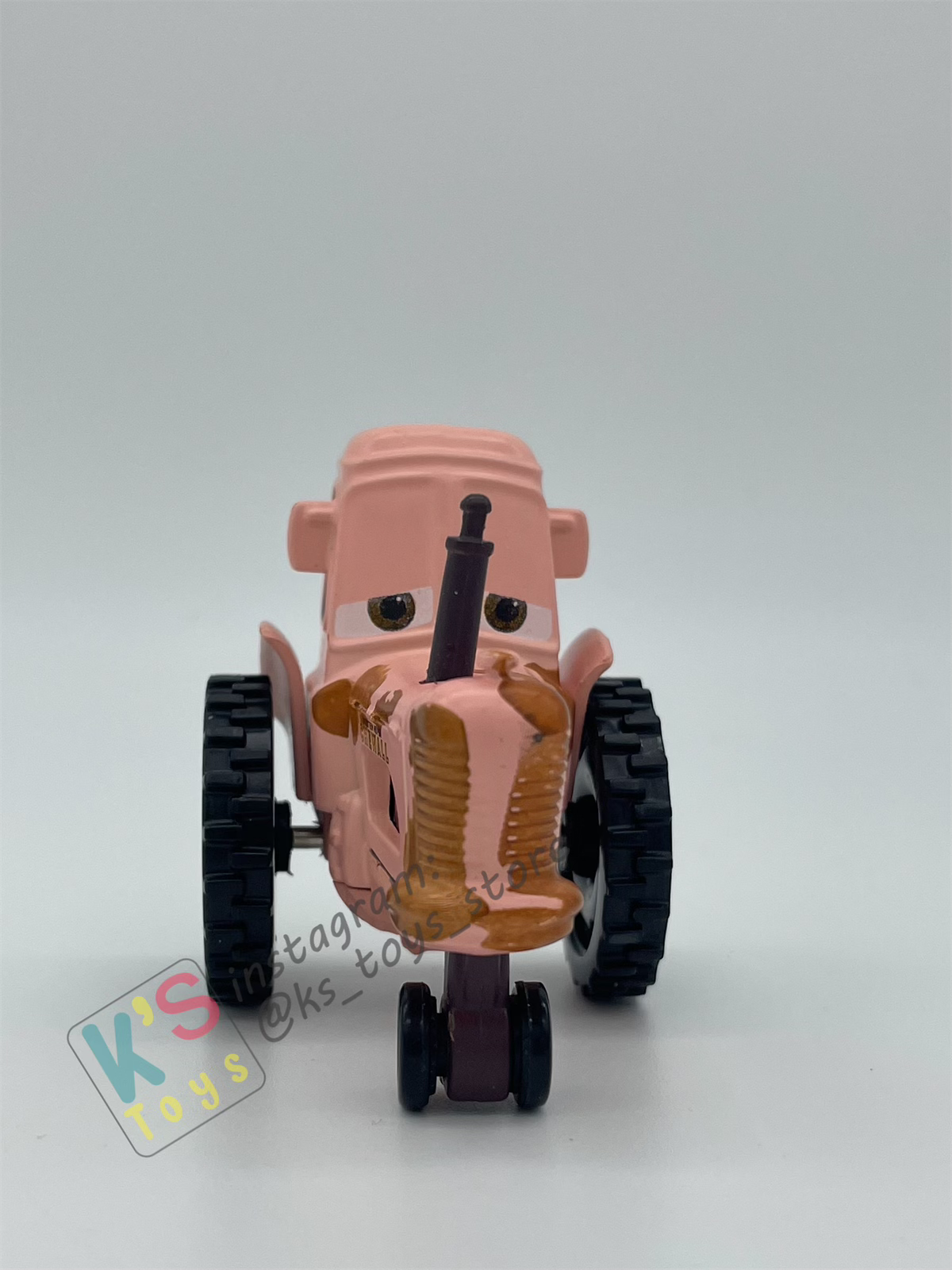 PRE-OWNED / LOOSE DISNEY PIXAR CARS - "PINK TRACTOR" - GOOD CONDITION