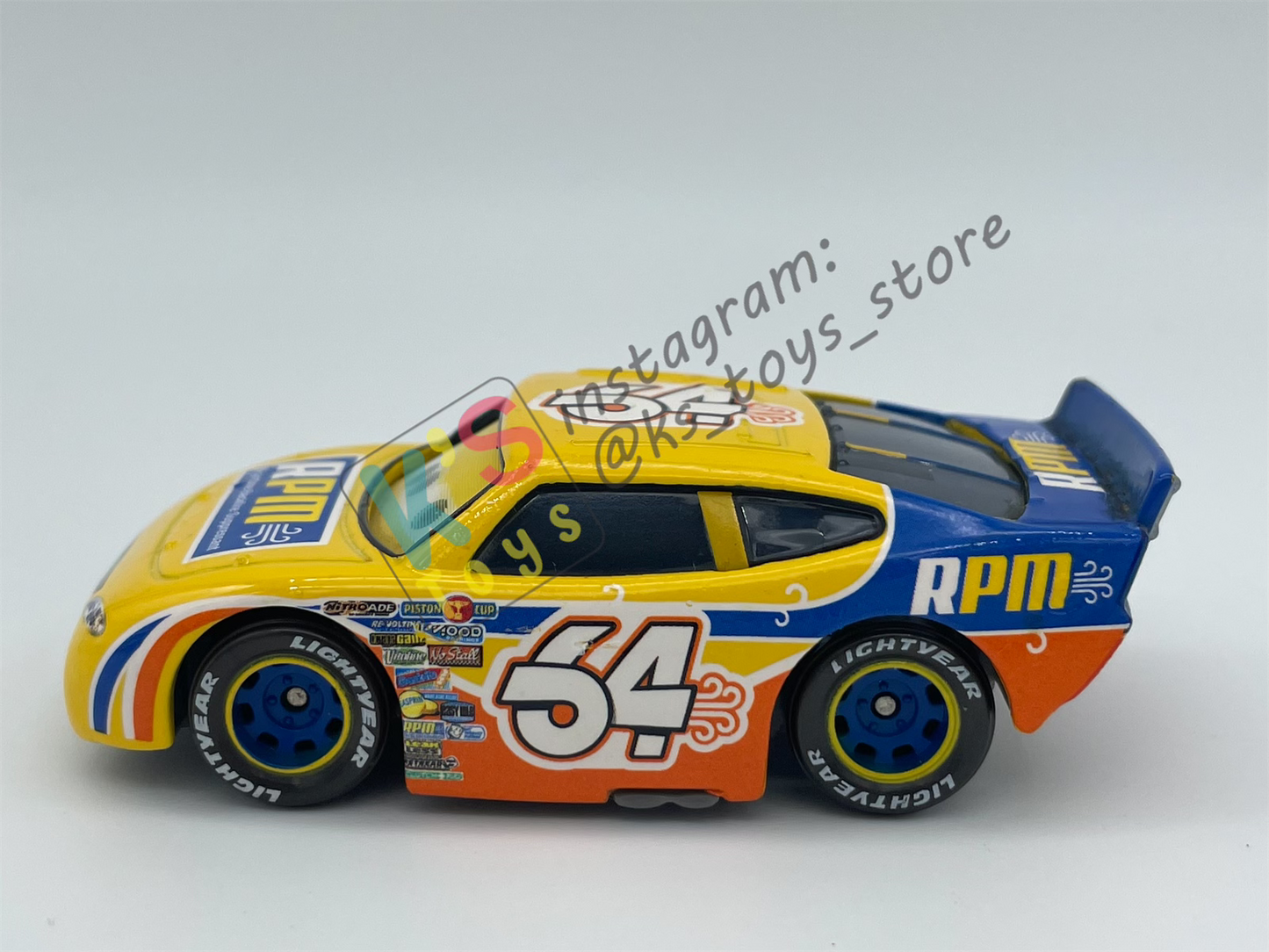 PRE-OWNED / LOOSE DISNEY PIXAR CARS - "WINFORD BRADFORD RPM" LENTICULAR EYES SERIES - EXCELLENT CONDITION